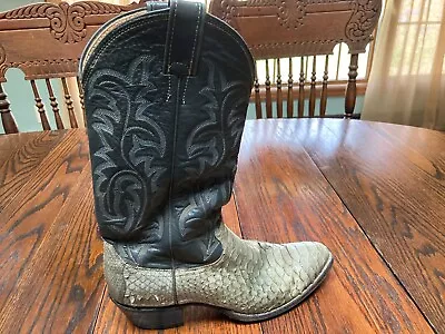 Men's Beautiful Vintage Snakeskin Cowboy Boots Original Owner • $25