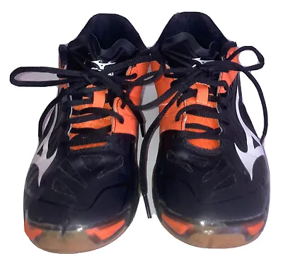 Womens Mizuno Wave Lightning Z2 Volleyball Shoes Orange Black Size9 See Descript • $28.99