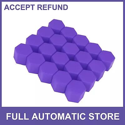 20pcs 21mm Purple Silicone Car Wheel Lug Hub Covers Nut Bolt Screw Caps Cover • $10.84