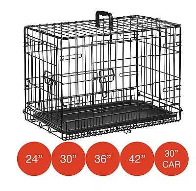 Folding Metal Dog Cage By Mr Barker Puppy Training Crates 5 Sizes 24-42 Inch  • £32.95