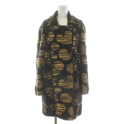 $259.13 • Buy Missoni Chester Coat Sht Wool Double All Over Pattern Black Yellow White /Nc Gy0