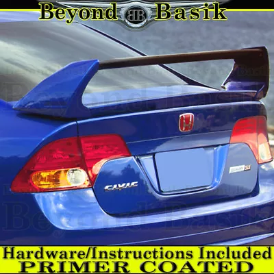 For 2006 2007 2008 2009 2010 2011 Honda Civic 4DR MUGEN Style Spoiler PRIMER • $62.99