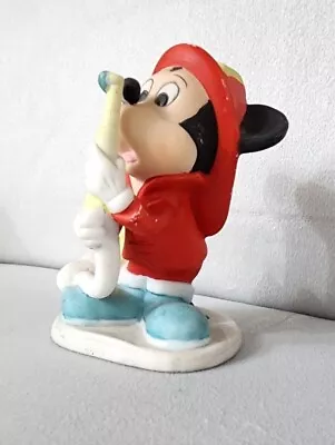 Walt Disney Ceramic 3.5  Figure MICKEY MOUSE Fireman Firefighter Korea (MM) • $12.99