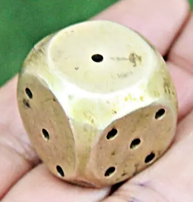 Old Vintage Handmade Six Sided Ludo Brass Dice Incense Stick Holder Collectible • $45.08