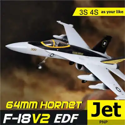 NEW FMS F-18 F18 Vigilantes V2 PNP RC PLANE EDF JET 64mm DUCTED FAN EPO FOAM • $282.23