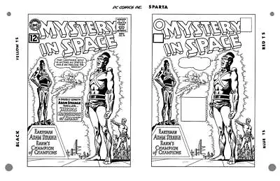 Gil Kane Mystery In Space #79 Cover Rare Large Production Art Two Up • $21.95