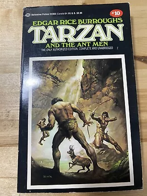 Tarzan And The Ant Men By Edgar Rice Burroughs (1989 Ballantine - Vallejo Art) • $6.99