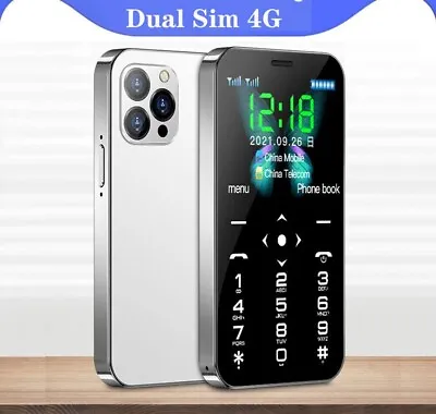 Smallest 4G Quad Band Dual Sim 1.8in Student Bluetooth Mobile Practical Phone • $56.99