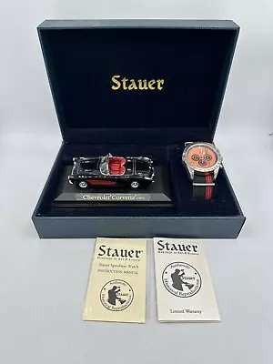 Stauer Speedway Watch And 1957 Corvette Gift Set Men's  Needs Battery • $99.74