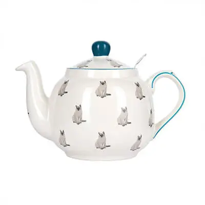 London Pottery Farmhouse Cat 4 Cup Teapot & Infuser • £38.95