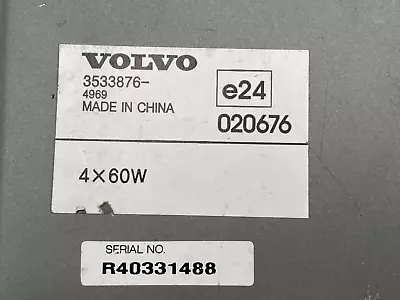 2004 Volvo 70 Series Oem Factory Radio Amp Audio Amplifier 3533876 4x60w 98 04 • $76.99