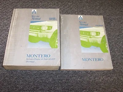 1996 Mitsubishi Montero SUV Shop Service Repair Manual Set SR LS 3.0L 3.5L V6 • $195.30