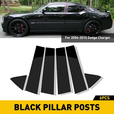 US For Dodge Charger 2006-2010 Glossy Black Pillar Posts Door Window Trim Cover • $14.99