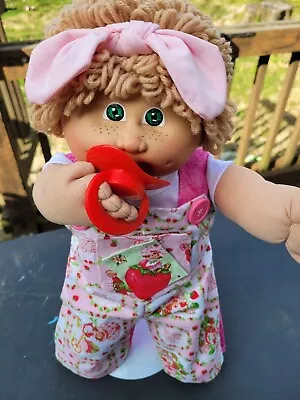 Cabbage Patch Kid  OK Factory  Green Eyes! Freakles  Pacifier! • $28.25