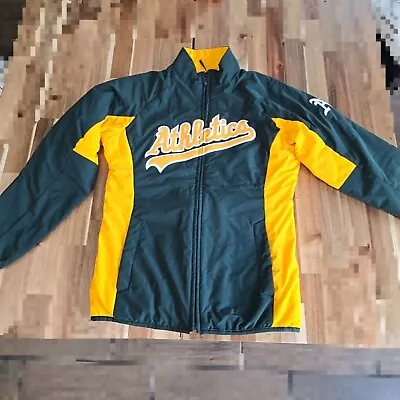 Oakland Athletics Jacket Womens Small A's Dugout Authentic Majestic • $40