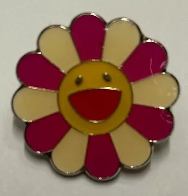 Takashi Murakami Pin Pink Yellow Badge Flower  • $2.36