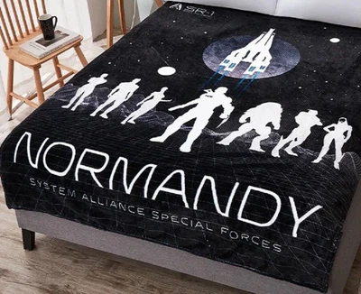 $51.90 • Buy Mass Effect N7 Normandy System Alliance Special Forces Team Blanket 54x70 NEW