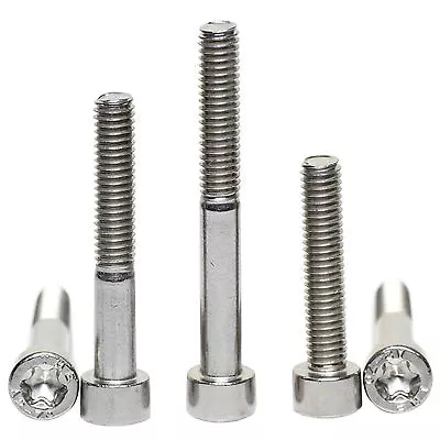 M4 M5 M6 A2 Stainless Steel Torx Cap Screws Six Lobe Hexobular Drive Din 912 • £2.91