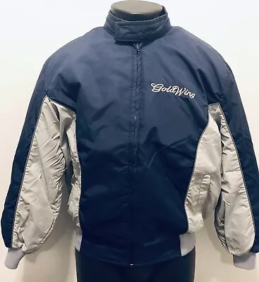 Goldwing Vintage 70's-80's Crown Of California XXL Lined Nylon Jacket Navy Gray • $69.30