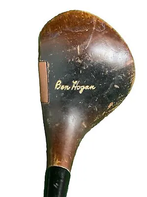 MacGregor Ben Hogan 3 Wood Circa 1940's RH Steel 42.5 Inches Leather Grip +Cover • $38.95