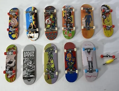 Original Tech Deck Lot Of 11 Skateboards Lopez Midler Finesse Dark Room Skate Et • $13.89