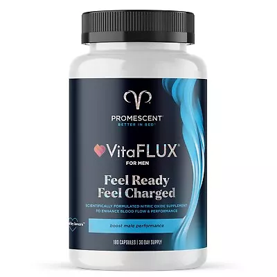 VitaFLUX Nitric Oxide Booster Supplement L-Arginine L-Citrulline 180 Capsules • $57.95