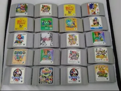 【Lot 20 Set】Nintendo 64 N64 Game Soft Software Kaby Mario Japanese Fedex 051219 • $226.74