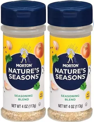 Morton Nature’s Seasons Seasoning Blend Salt 2pk 4 Oz. No MSG - FREE SHIPPING • $11.99