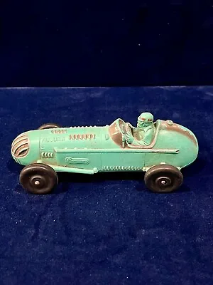 Vintage Auburn Rubber Teal Toy Car • $30