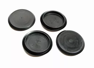 4 Pack Genuine NEW CAPLUGS Brand Flexible 2  Black Plastic Hole Plugs BPF-2 • $5.50