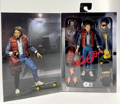 Michael J. Fox Signed Back To The Future Marty McFly NECA Figure BTTF BAS COA • $649.95