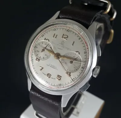 Vintage Baume Mercier Mens Chronographic Watch - 1950-59 - Just Serviced! • $947.21