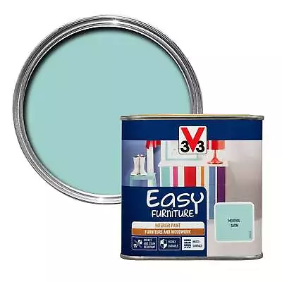 3v3 Menthol Easy Furniture Satin Paint 500ml • £6.45