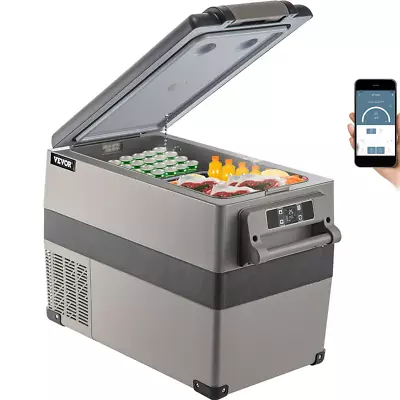 45L Portable Car Refrigerator 48 Quart Compact RV Fridge 12/24V DC & 110-240V AC • $337.86