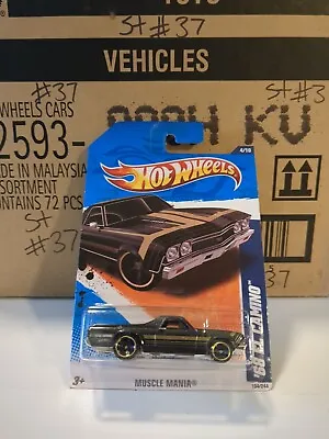 Hot Wheels '68 Chevy Chevelle El Camino SS 396 Black 2011 Muscle Mania #4/10 • $5