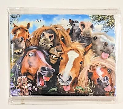 Leanin' Tree Blank Note Cards & Envelopes X 6 Horse Selfie Made USA Unused  • $8