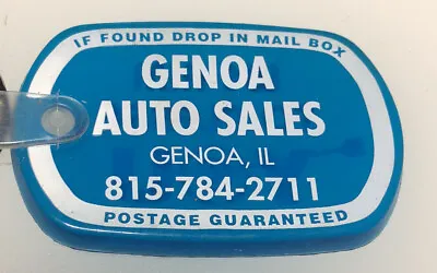 $17.99 • Buy Genoa IL Auto Sales Car Dealer Dealership Illinois Motors Automotive Keychain