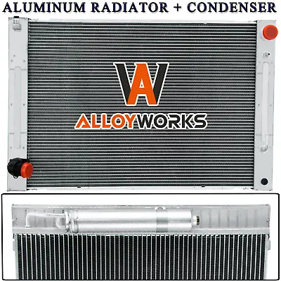 ALUMINUM RADIATOR+CONDENSER COMBO For 2009-20 Nissan 370Z 3.7L INFINITI G25 2.5L • $199