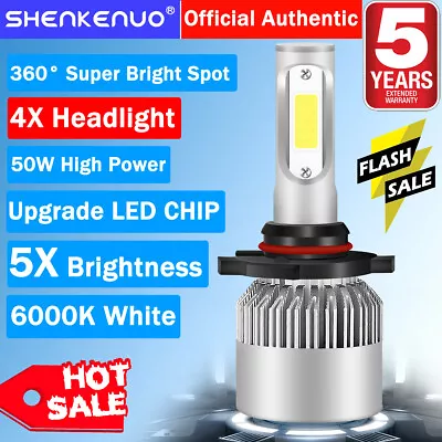 4pc 9006 9005 LED Headlight For GMC Sierra 2001-2006 Envoy 1998-10 High Low Beam • $31.81