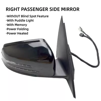 Black Right Passenger Mirror For Mercedes C250 C300 C350 C63 2010 11 12 13 2014 • $82.90