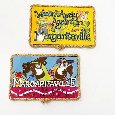 Margaritaville Wall Decor Jimmy Buffett Rope Trim Plaques 2 Key West Parrothead • $49.99