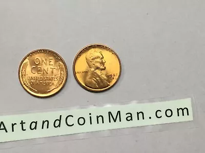 1948 S Uncirculated Lincoln Wheat Penny Cent • $5.99