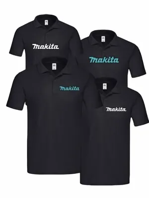 £11.99 • Buy Makita Inspired Logo Polo Shirt / Power Tool Work Wear New Custom Printed