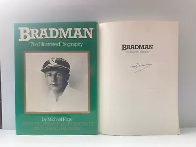 $350 • Buy Don Bradman The Illustrated Biography Signed Book Rare Find Cricket Legend