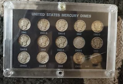 Mercury Dime Set 1941-1945 15 Coins • $39.95