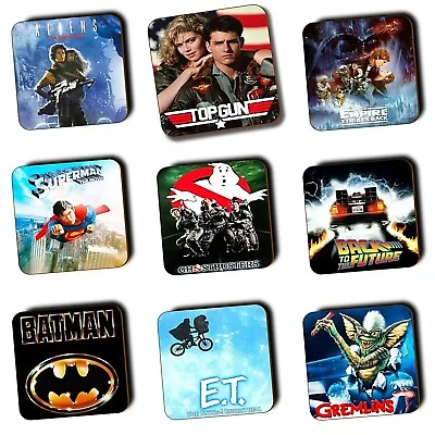 Eighties Movie Coasters - Classic 80s Films 80s Classics - Wooden Coasters Gifts • £3.99