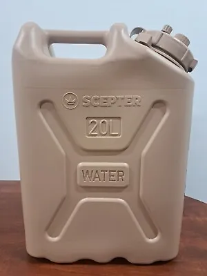 NEW GENUINE Scepter Military Water Can 5 Gallon Tan / Sand Water Jug - 05935 • $46.99