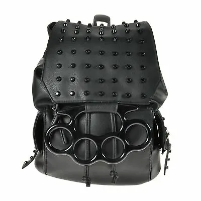 £24.99 • Buy Poizen Industries Backstreet Bag Ladies Black One Size Goth Punk Emo Backpack