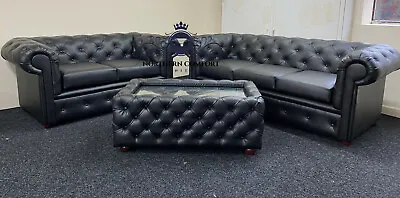 Chesterfield Sofa In Bonded Leather • £500