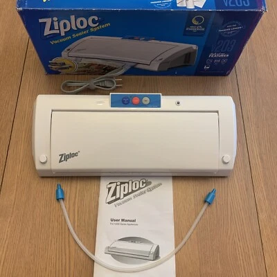 $30 • Buy Ziploc V203 Vacuum Sealer System - V200 Series - Food Freezer Storage EUC WORKS!